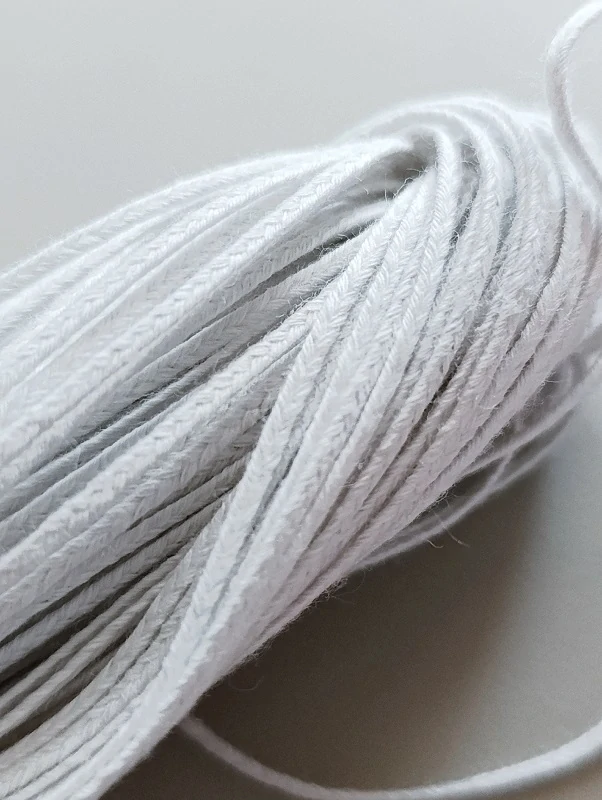 Knot s papírovým jádrem do přírodních svíček - Ø 6-7 cm