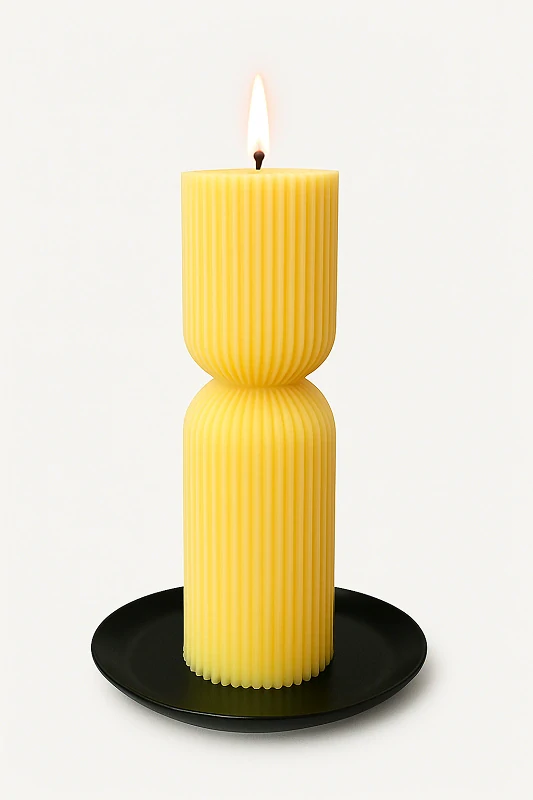 Svíčka Sloup - ze včelího vosku