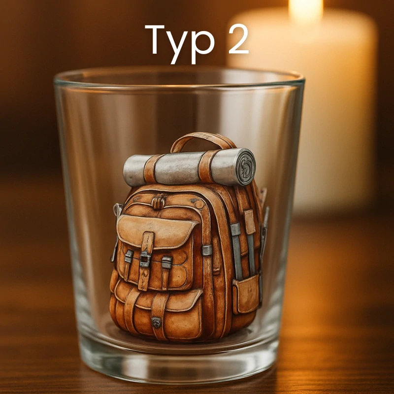 Sklenice na svíčky CESTOVÁNÍ - více druhů