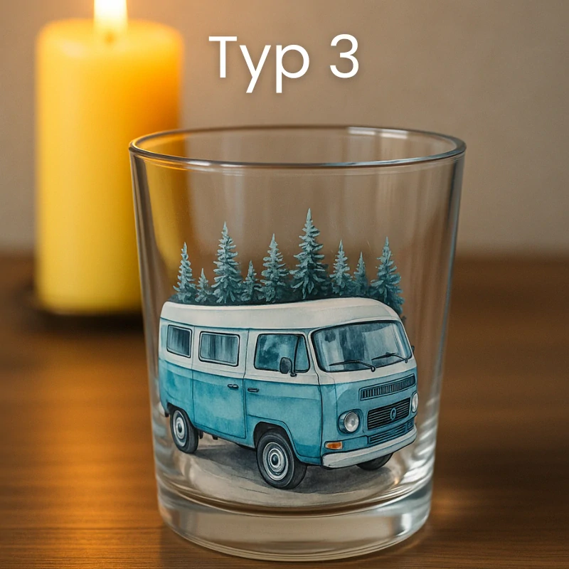 Sklenice na svíčky CESTOVÁNÍ - více druhů