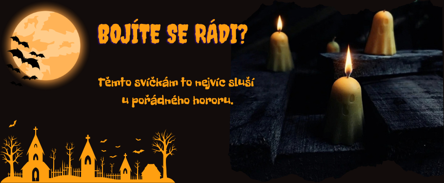 Svíčka Duch Halloween